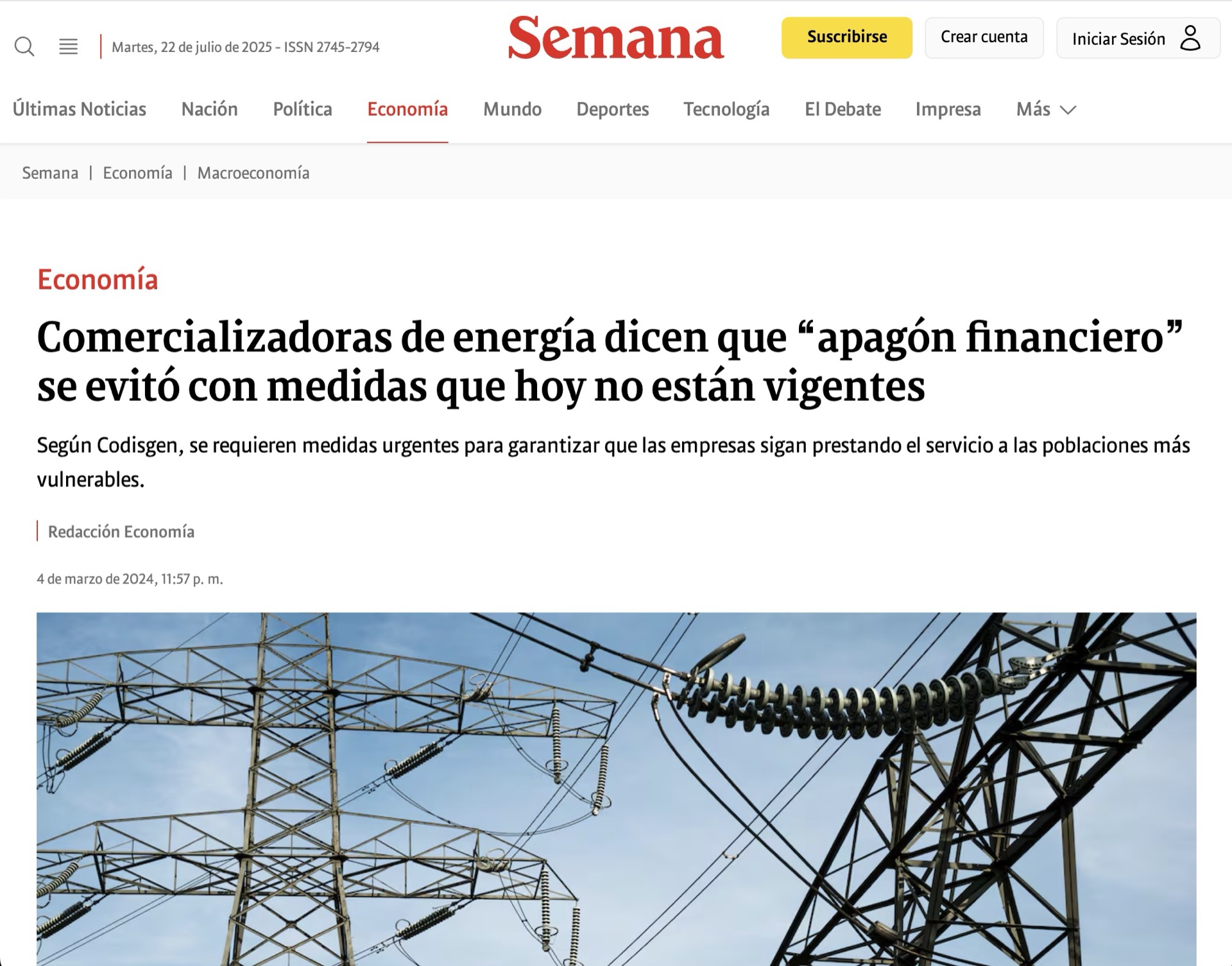 Comercializadoras de energía dicen que "apagón financiero" se evitó con medidas que hoy no están vigentes